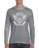 American CEO Patriotic Eagle Men's Long Sleeve Shirt
